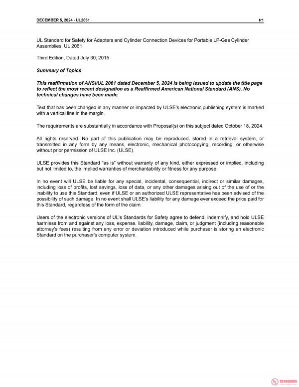 UL 2061 PDF UL 2061 PDF